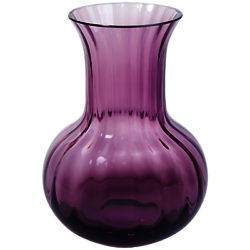 Dartington Crystal Bijou Vase, Medium Amethyst